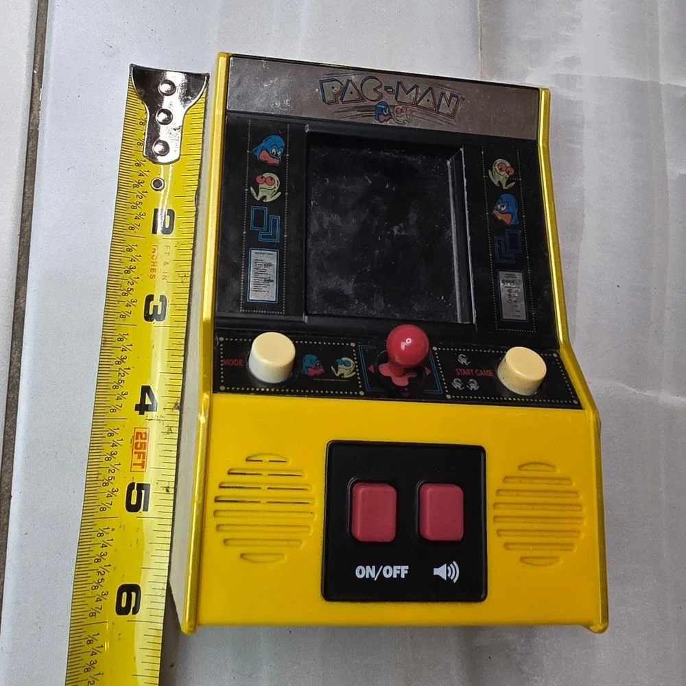Pac-Man Mini Arcade Game Basic Fun 2020 Retro Handheld‎ Console Yellow 09530 A6